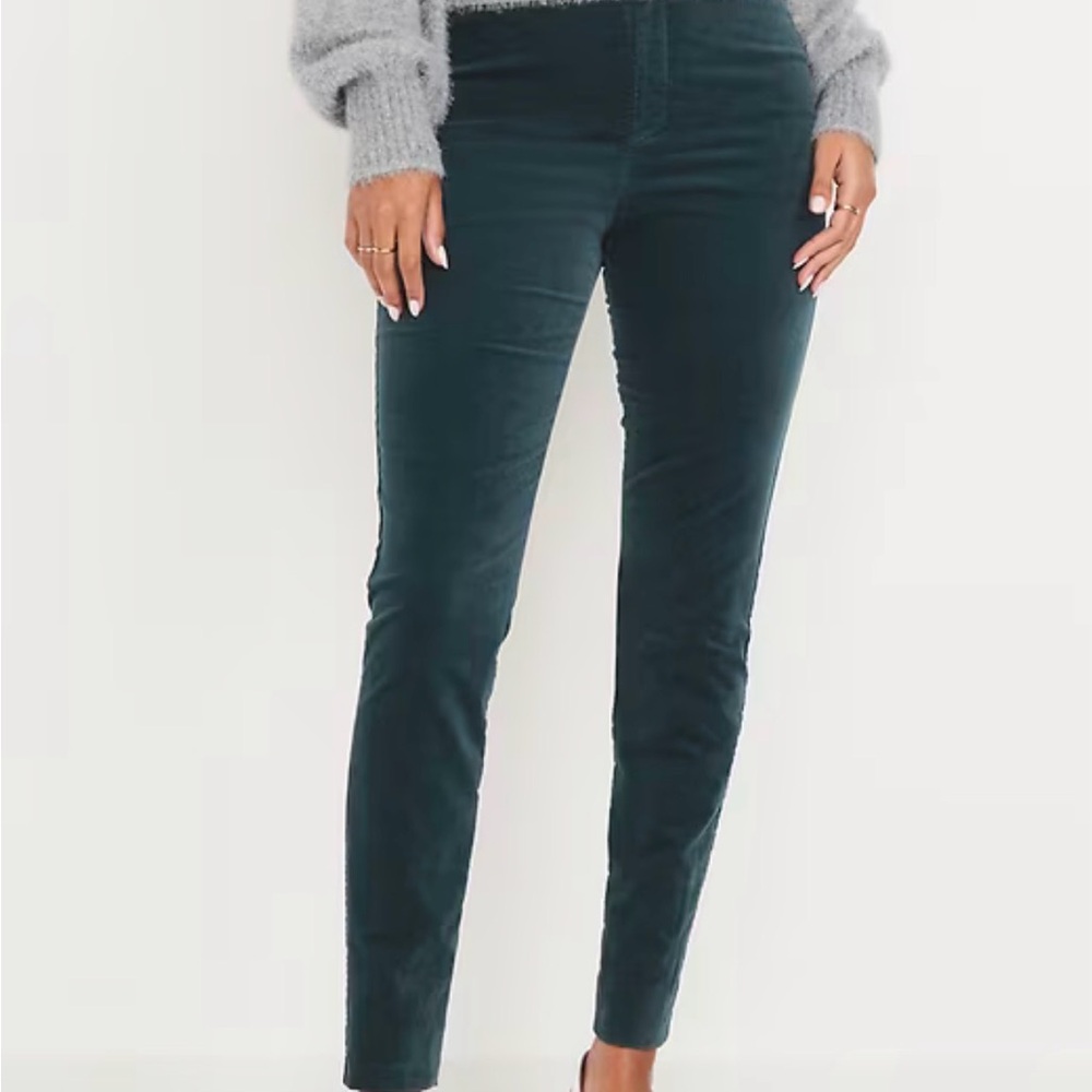OLD NAVY Women's High-Waisted Velvet Pixie Skinny Ankle Pants